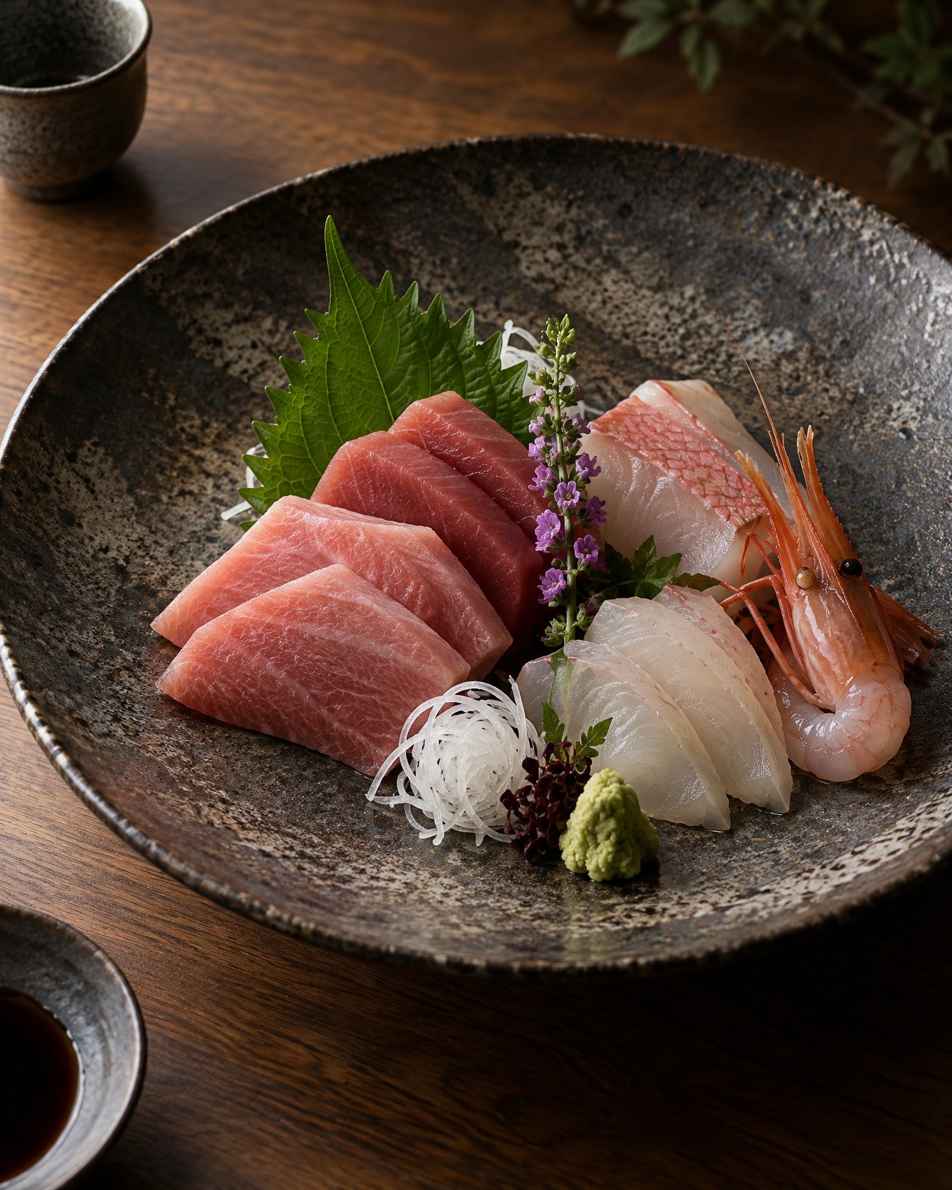 Seasonal sashimi platter